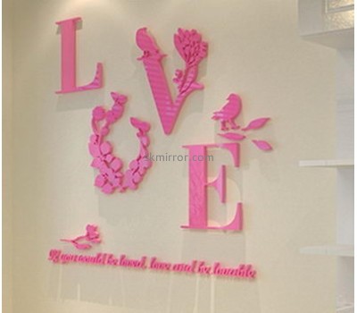 Wholesale acrylic wall letters decorative mirror MS-063