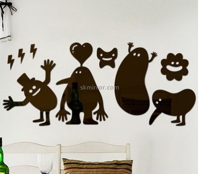 Decorative mirror manufacturers custom design family wall decals stickers MS-706