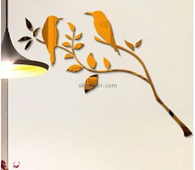 Mirror manufacturers customize bird wall mirror decorative stickers for mirrors MS-766