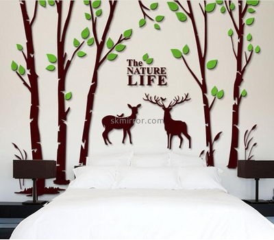 Wholesale mirrors suppliers customize 3d tree wall stickers MS-806