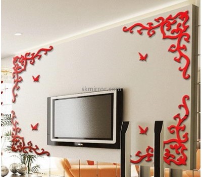 Wholesale mirrors suppliers customize acrylic personalised wall art mirror stickers MS-824