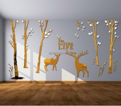 Mirror manufacturers customized large wall tree decal mirrors MS-837