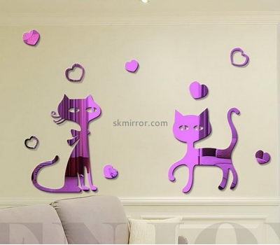 Mirror suppliers customized plastic mirror bedroom stickers for walls MS-853