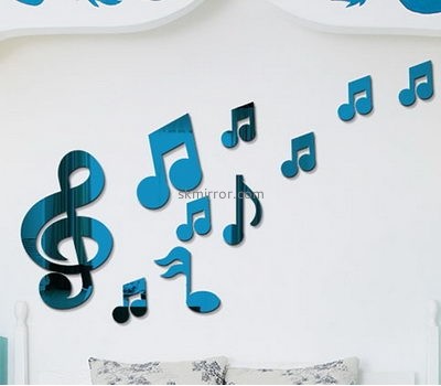 Perspex manufacturers custom acrylic wall decor mirror stickers MS-1533