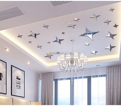 Customized acrylic star mirror wall decals stickers MS-1562