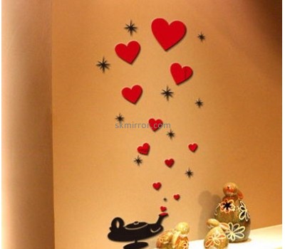 Bespoke acrylic mirror wall stickers for bedrooms MS-1656