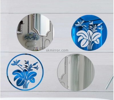 Factory cheap custom hologram sticker bathroom mirror acrylic mirrored decorative sticker MS-047