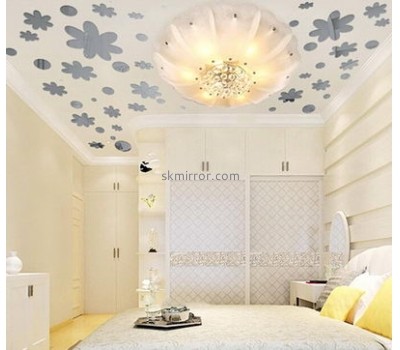 Wholesale acrylic 3d floor sticker decal wall sticker mirror ceiling tile MS-107