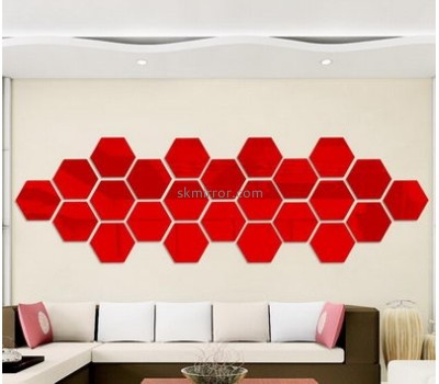 Factory wholesale acrylic mirror decorative wall sticker import wall sticker 3d sticker for floor MS-130