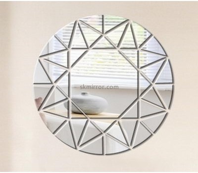 Custom acrylic mirror decoration sticker wall sticker 3d sun shaped wall mirror MS-179