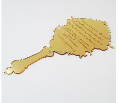 Wholesale acrylic mirror wedding invitations gold wedding invitations design invitations MI-002