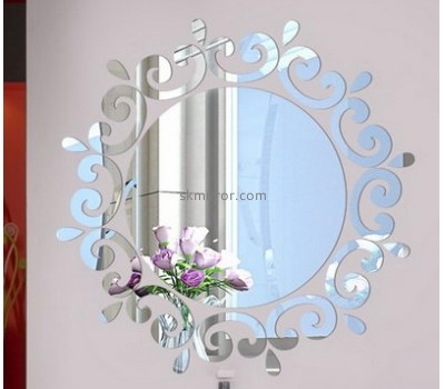 China mirror manufacturers hot sale acrylic wall sticker mirror large bathroom mirror MS-224
