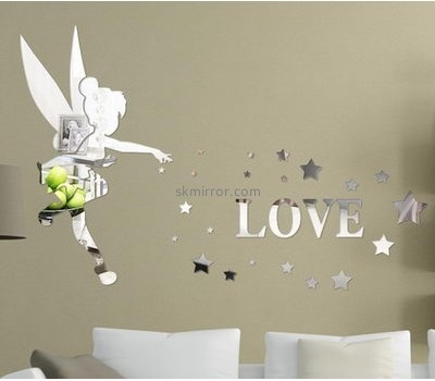 Factory custom wall stickers bathroom mirror stickers acrylic mirrors for children MS-265