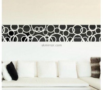 Custom acrylic black mirror acrylic stickers custom wall mirrors for living room MS-293