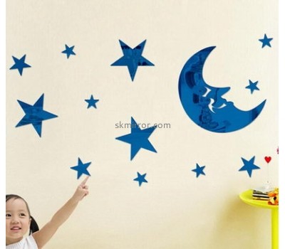Acrylic mirror manufacturers customized childrens wall decals acrylic wall mirror stickers MS-322