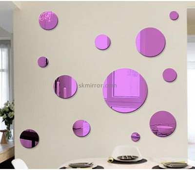 China acrylic mirror manufacture custom acrylic round wall decor round decorative mirror MS-360