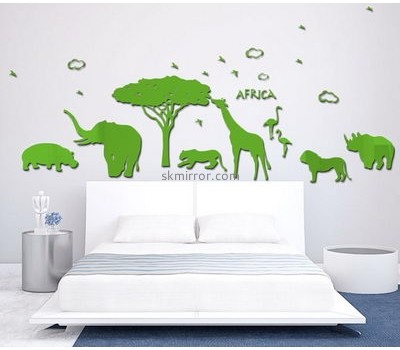 Acrylic mirror suppliers custom stickers muraux oiseaux childrens wall mirrors MS-380