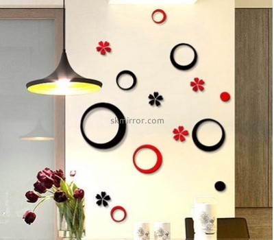 Acrylic mirror suppliers custom acrylic decorative framed wall mirrors mirror dots wall decals MS-412