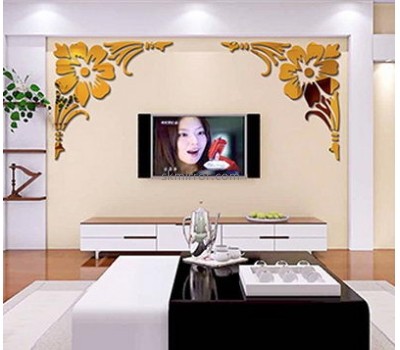 Acrylic sticker manufacturer customized acrylic best wall decals small decorative mirrors wall MS-483