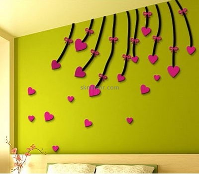 Custom acrylic contemporary decorative mirrors bedroom wall 3d sticker MS-535