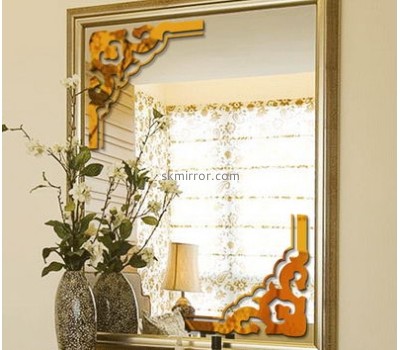 Acrylic mirror company custom acrylic wall stickers decorative bathroom mirrors MS-583