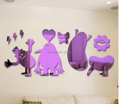 Wholesale mirrors suppliers custom wall decorative bedroom mirrors sticker MS-661