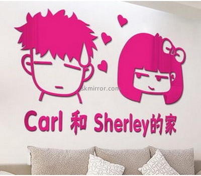 Sticker manufacturer customize wall 3d mirror stickers for kids MS-799