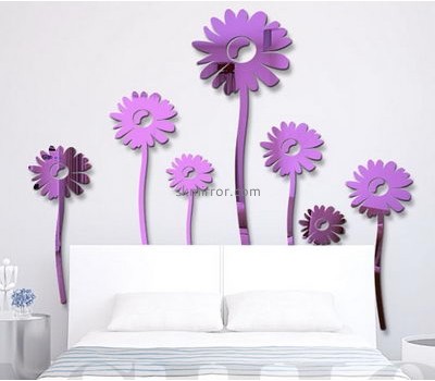 Decorative mirror manufacturers customized acrylic mirror bedroom wall stickers MS-857