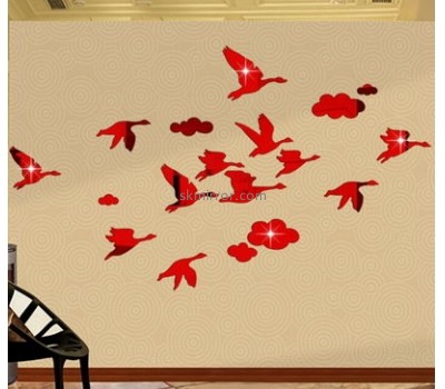 Wholesale mirrors suppliers customized mirrored butterfly wall decal stickers MS-895