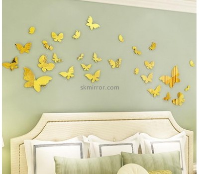 Mirror company customized acrylic butterfly wall decals mirror MS-929