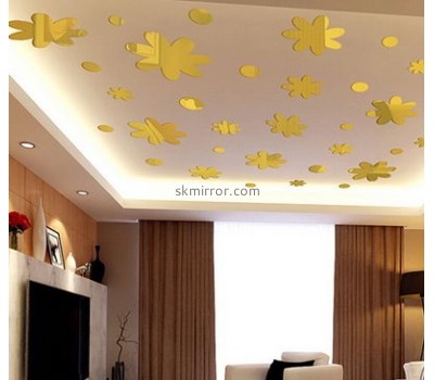 Decorative mirror manufacturers customized personalised decorative mirror decals stickers MS-948