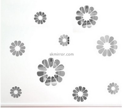 Mirror factory customized design acrylic wall decorative mirror sticker MS-977