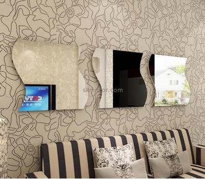 Wholesale mirrors suppliers customized acrylic mirror wall decals for living room MS-1054
