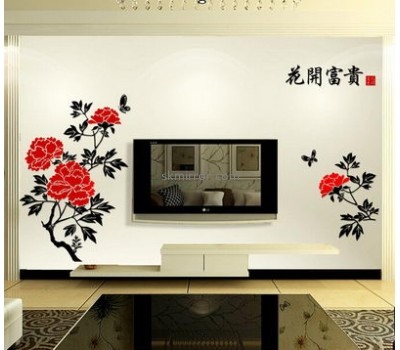 Decorative mirror manufacturers customized acrylic home decor wall decals stickers MS-1089