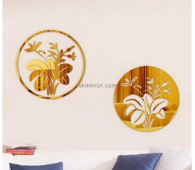 Acrylic products manufacturer custom acrylic mirror decoration stickers MS-1207