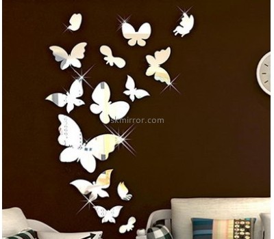 Acrylic manufacturers china custom wall mirrors decorative stickers MS-1227