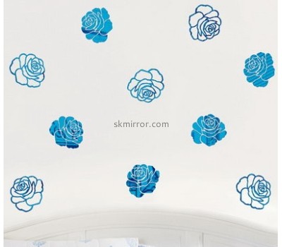 Acrylic company custom home decor decals flower sticker MS-1247
