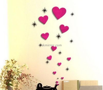 Acrylic manufacturers china custom cheap wall 3d stickers for bedrooms MS-1337