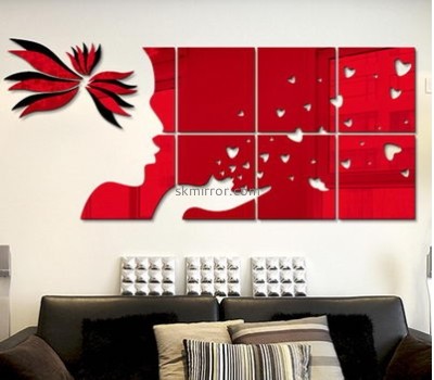 Lucite manufacturer custom 3d home decals stickers for walls MS-1336