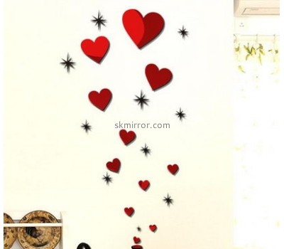Wholesale mirrors suppliers custom acrylic mirror stickers decals for living room walls MS-1344