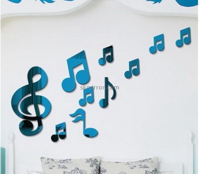 Acrylic products manufacturer custom design wall mirror stickers for bedrooms MS-1358