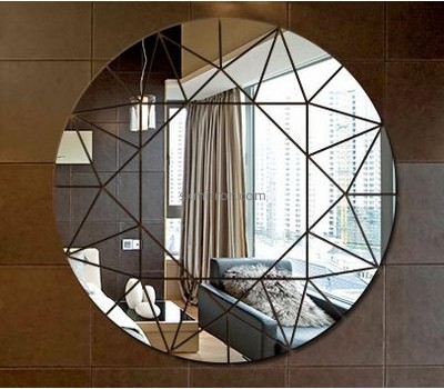 Acrylic items manufacturers custom decorative round mirrors stickers MS-1370