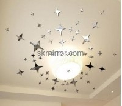 Acrylic products manufacturer custom star wall stickers MS-1411