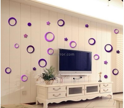 Acrylic manufacturers china custom acrylic wall mirror decals stickers MS-1452