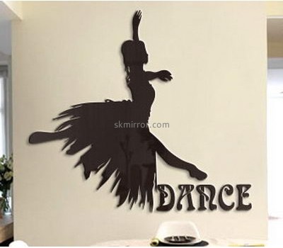 China acrylic manufacturer custom wall decor decals mirror stickers MS-1469
