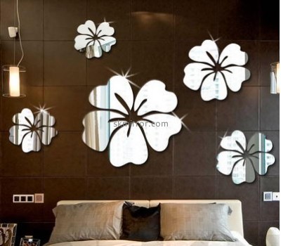Custom flower mirror wall decor stickers MS-1543