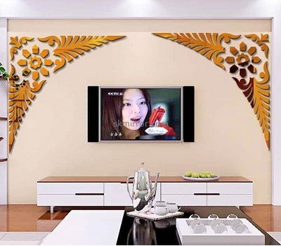 Customized acrylic mirror stickers for walls MS-1577
