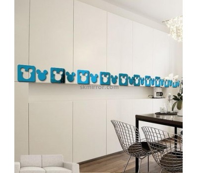 Customized acrylic mirror stickers on the wall decoration MS-1603
