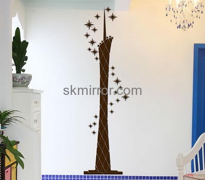 Acrylic manufacturers china custom mirror stickers for room decoration MS-1540