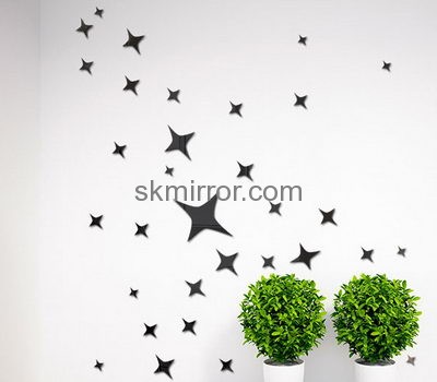 Acrylic company custom design wall mirror sticker MS-1450